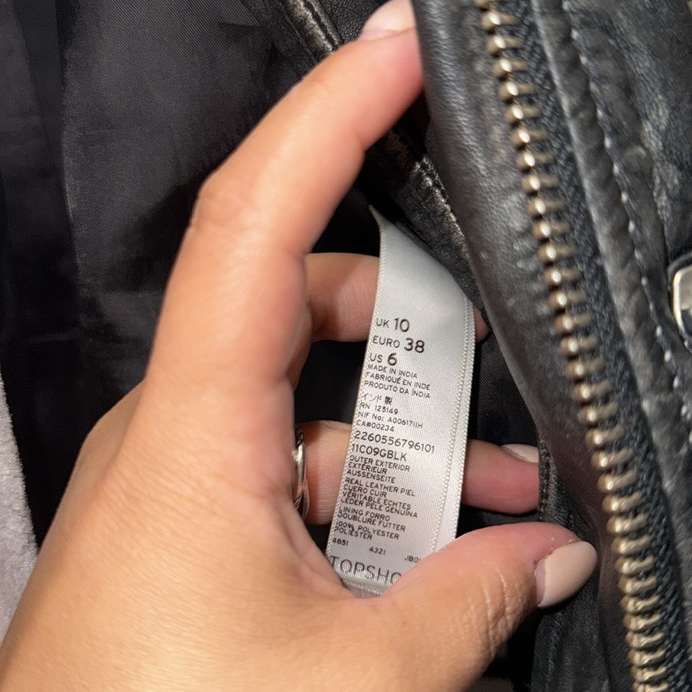 Topshop Leather Vest - Picture 6 of 6